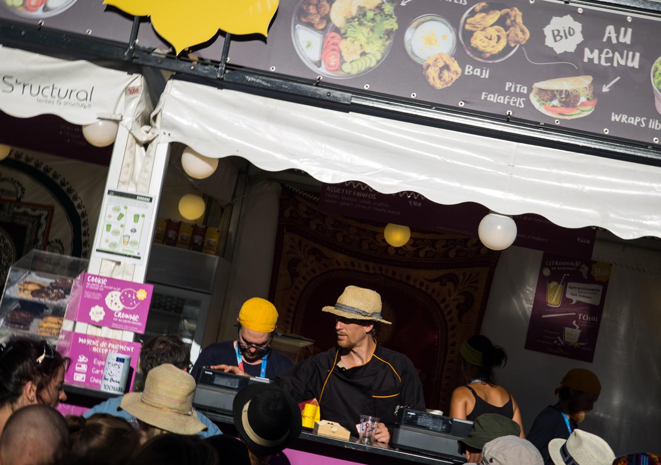 Kaba Nature stand traiteur festival bio nomade